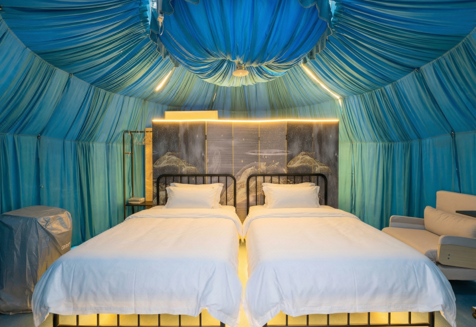 Blue dome twin room with sea view Turtle Garden Resort